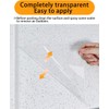 Electrostatic Absorption Tabletop&Countertop Protective Film 17.3inch*16.4FT Transparent No Glue Removable