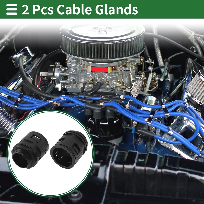 Partuto M32x1.5 Cable Glands 34.5mm / 1.36" Bellows Quick Connector