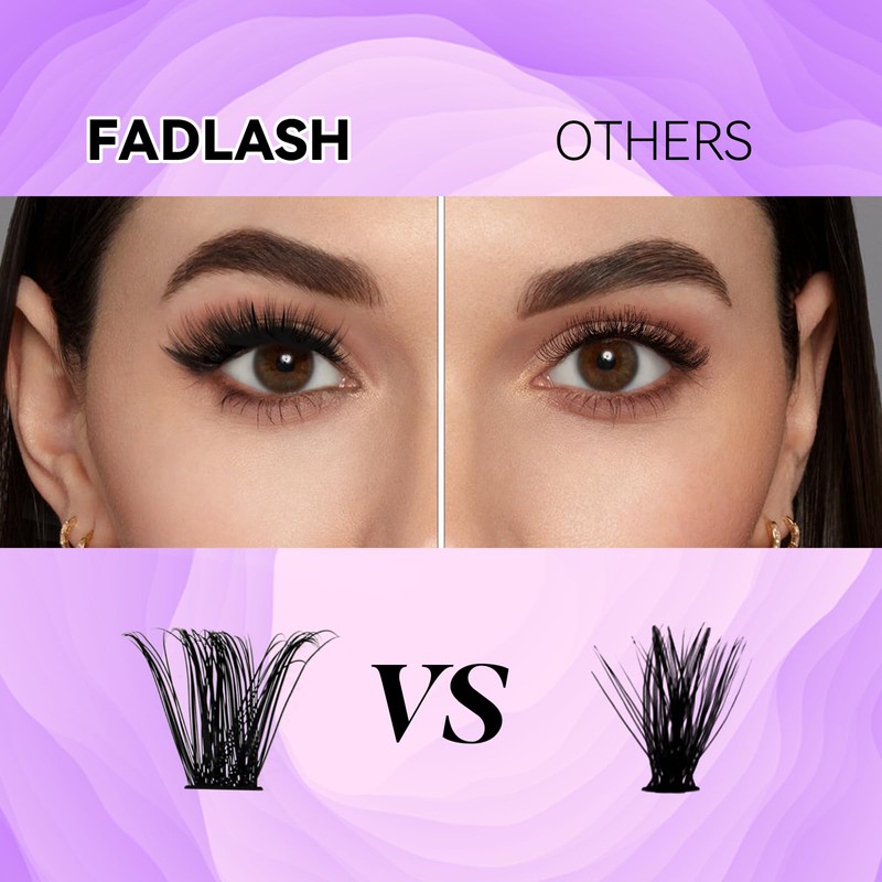 Fadlash Eyelash Cluster DIY 0.07D 8-16 mm 60D Eyelash Extensions