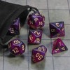 CiaraQ DND Polyhedral Dice Set with a Black Dice Bag