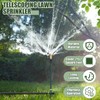 Funnymoom 2 Pack 3-arm Rotating Telescoping Sprinkler 360 Degree Swivel