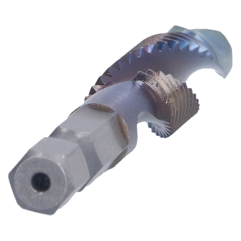 6Pcs Spiral Tap Drill Multifunctional HighSpeed Steel Hex Shank Drill