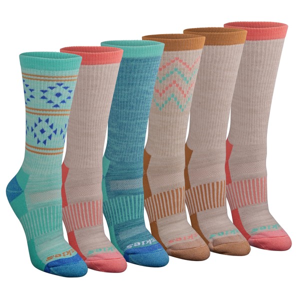 Dickies Women's Dri-tech Fashion Moisture Control Crew Socks, Available in