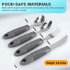4PCS Weighted Adaptive Utensils, Parkinsons Utensils, Straight