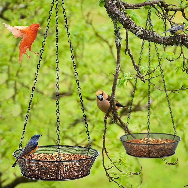 2 Pack Hanging Bird Feeder, Bird Feeder for Garden Yard