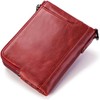 Lurrose Cartera Para Hombre De Piel Roja Protección Rfid Monedero