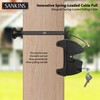 SANKINS Key Lockable Fence Gate Latch, 2 Sided Gate Lock