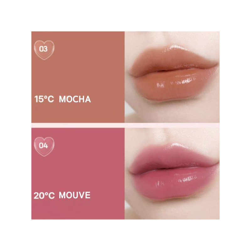 KEYBO Heart Keyring Lip & Cheek 1color, Color:04 20°C Mauve