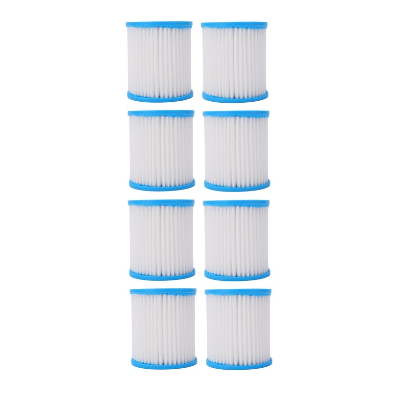 8 Pcs Pool Filter Cartridge Strong Filtration Ability Heavy Duty
