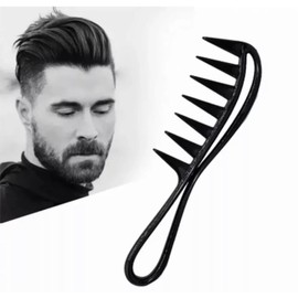 Barber Comb *Wide Shark Tooth* Style Handle Grip Hairdressing Tool