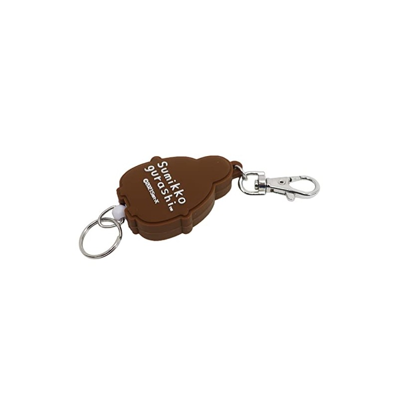 SK Japan Sumikko Gurashi Rubber Reel Key Chain Tonkatsu