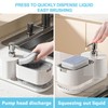 Kitchen Soap Dispenser Set with Tray and Sponge Holder, Dish