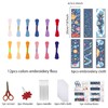 FREEBLOSS 6 Set Cross Stitch Bookmark Stamped Cross Stitch Kit
