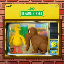 Reaction by Super7 Big Bird and Snuffleupagus Action Figures | 1:18 Scale | Super7 Reaction