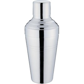 Sanho Sangyo YUKIWA Q-03300350 Shaker, Silver, Diameter 4.1 x H 8.3 inches (10.4 x 21 cm)