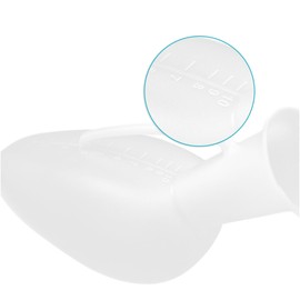 ALL4US® Urine Parrot for Men Plastic with Handle and Scale Portable Urinal for Men Sterilisable Capacity 1 Litre Made in Italy