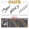 Necklace Extenders, 10Pcs Stainless Steel Silver Necklace Bracelet Anklet Extension