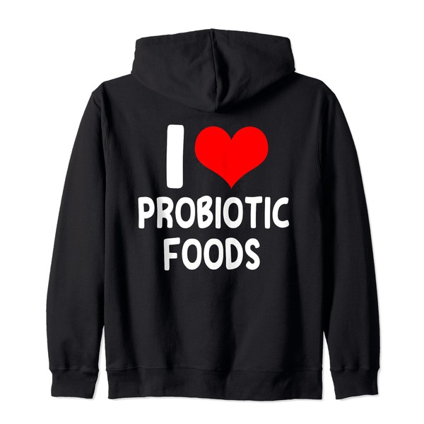 Ich liebe probiotische Lebensmittel - Probiotika trinken Darmgesundheit Kapuzenjacke
