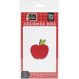Designer Die Echo Park Designer Metal Cutting Dies I LOVE SCHOOL - SCHOOL APPLE