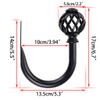 BSTKEY A Pair of Nest Modeling Metal Curtain Hooks -