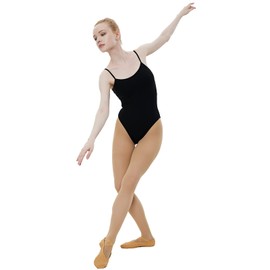 MANZI 3 Pairs Dance Tights for Women Solid Color 40D Ballet Tights Comfortable Convertible Opaque Tights,Suntan L/XL