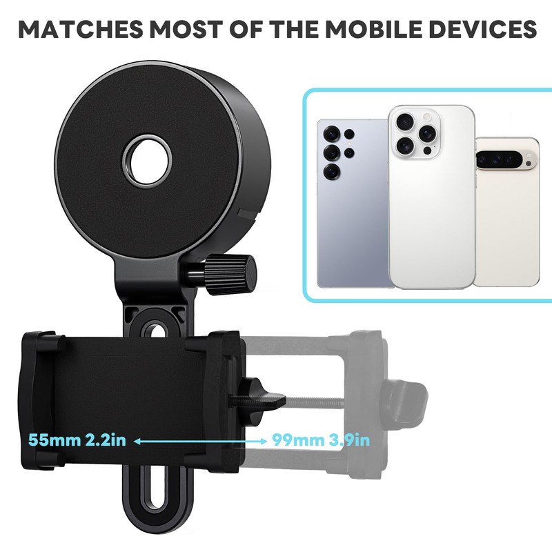 Spotting Scope Phone Adapter, Universal Telescope Phone Mount Working with