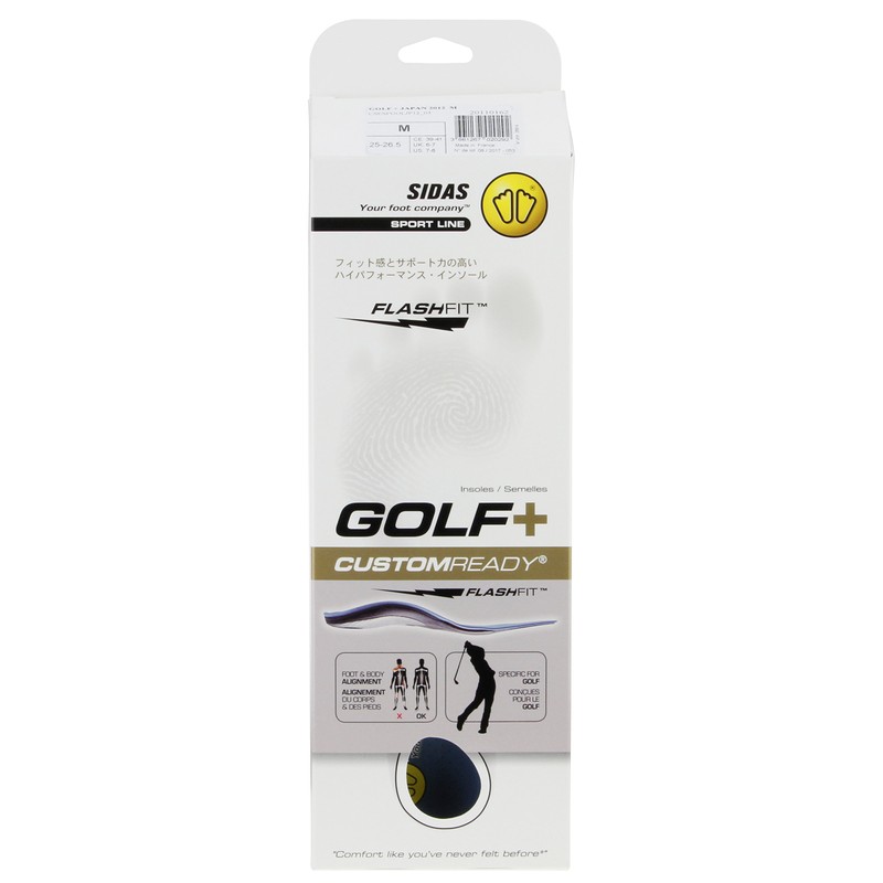 SIDAS 20110160 Golf Insole, Golf Plus, XS, Blue, XS (8.7