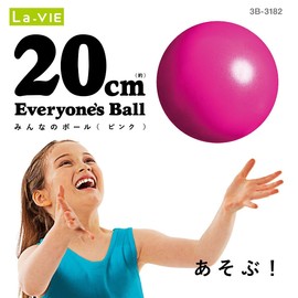 La-Vie 3B-3182 Mini Soft Gym Ball, Everyone's Ball, 7.9 inches (20 cm), Pink