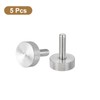 sourcing map M6x20mm Knurled Thumb Screws, 5pcs 304 Stainless Steel