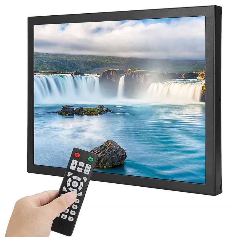 15in TFT 4:3 Display 1024x768 Embedded Industrial Monitor HDMI/VGA/AV/BNC/USB