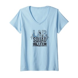 Womens Lab Squad 2025 – Fun Science Team Design for Lab Techs V-Neck T-Shirt