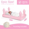 FUNBOY Kids Pink Castle Sleepover Travel Bed & Air Mattress.