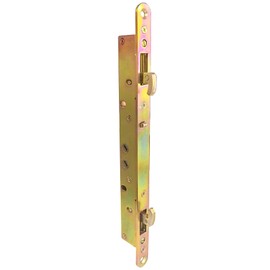 2 Point Sliding Patio Glass Door Mortise Lock with 11-3/4" Faceplate, Dual Point Hooks with Anti-Slam Pin, 45° Keyway, A/B Position, 3-15/16" Handle H.C. (Sold Separately), Non-Handed