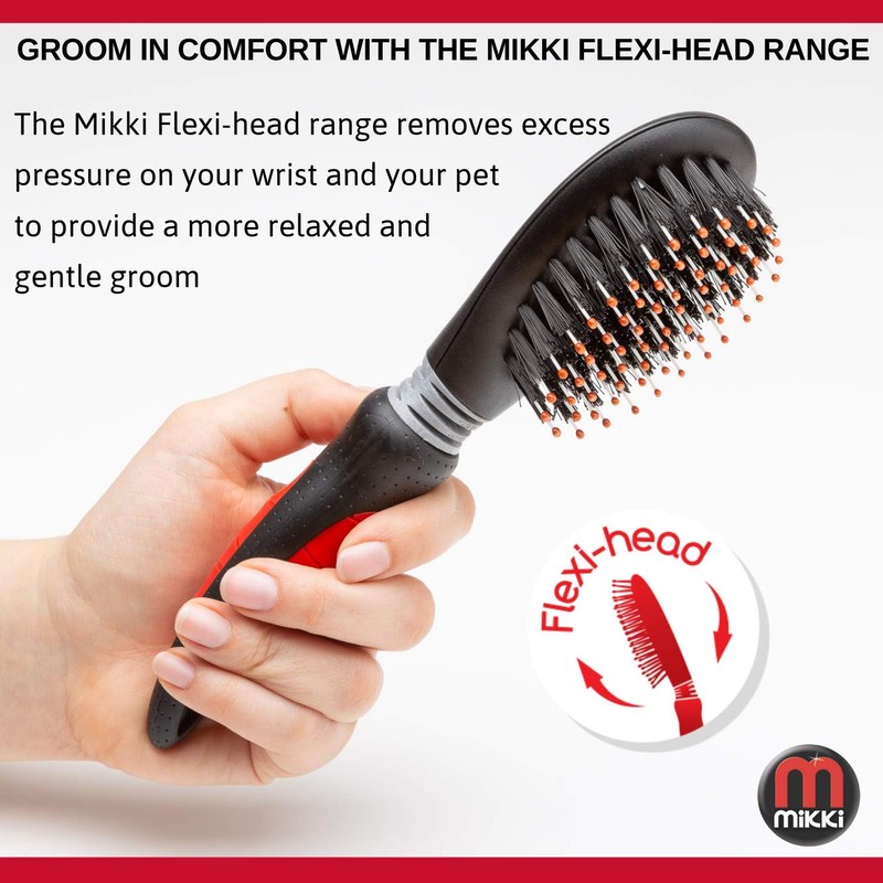 Mikki Kitten Cat Grooming Kit with Slicker Brush, Comb and