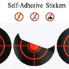 Splatter Target Stickers, 3 Inch Reactive Paper Targets Fluorescent Yellow