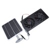 20W Solar Panel Solar Powered Dual Exhaust Fan Kit for