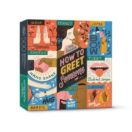 Genuine Fred HOW TO GREET SOMEONE by Mary Kate McDevitt, 500 piece puzzle