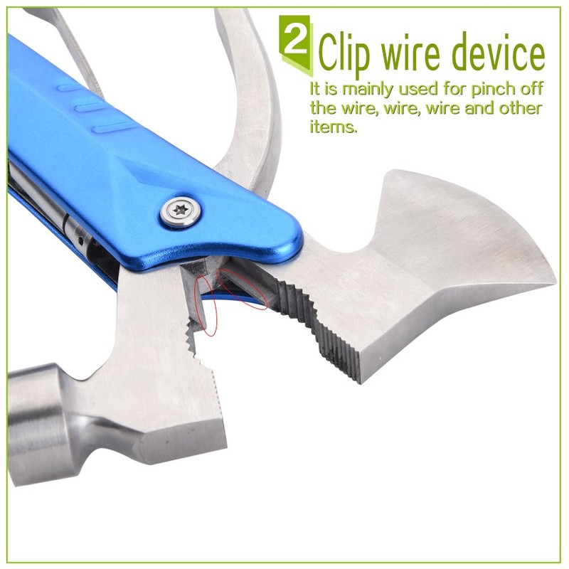 Portable Multipurpose Ax Hammer Multifunctional Multitool Suitable for Outdoor/Camping Survival