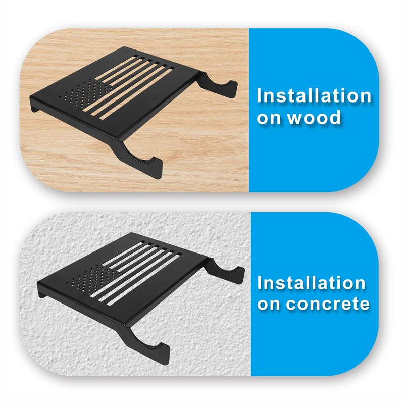 KSWLOR Bike Wall Mount - Horizontal Bicycle Wall Mount for