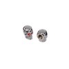 Set of 2 Skull Valve Caps, Chrome