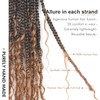 Toyotress Boho Box Braids With Human Hair Curls - 24