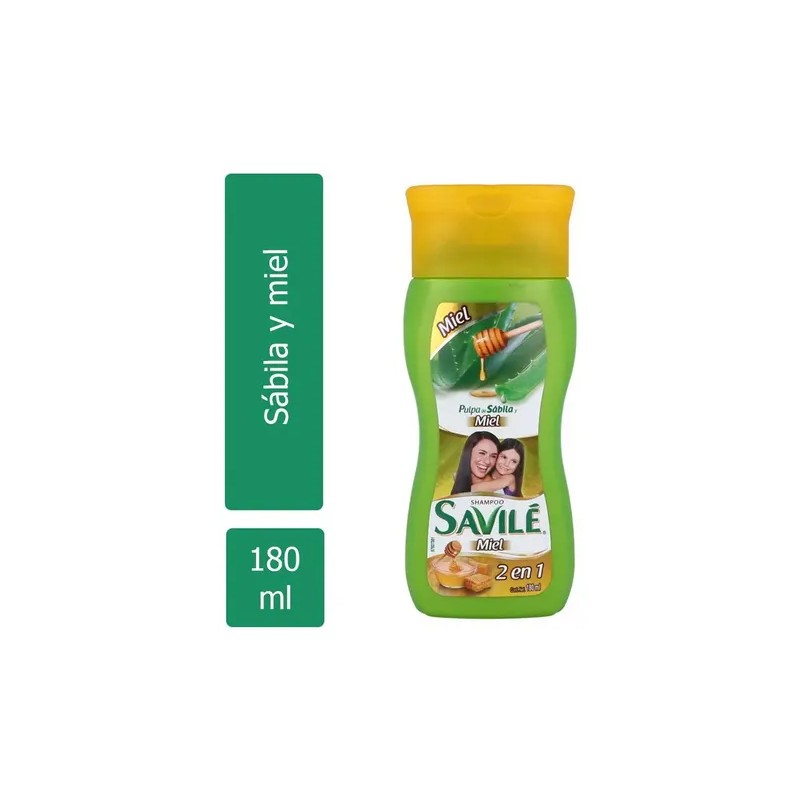 Shampoo Savilé Pulpa de Sábila y Miel 180ml