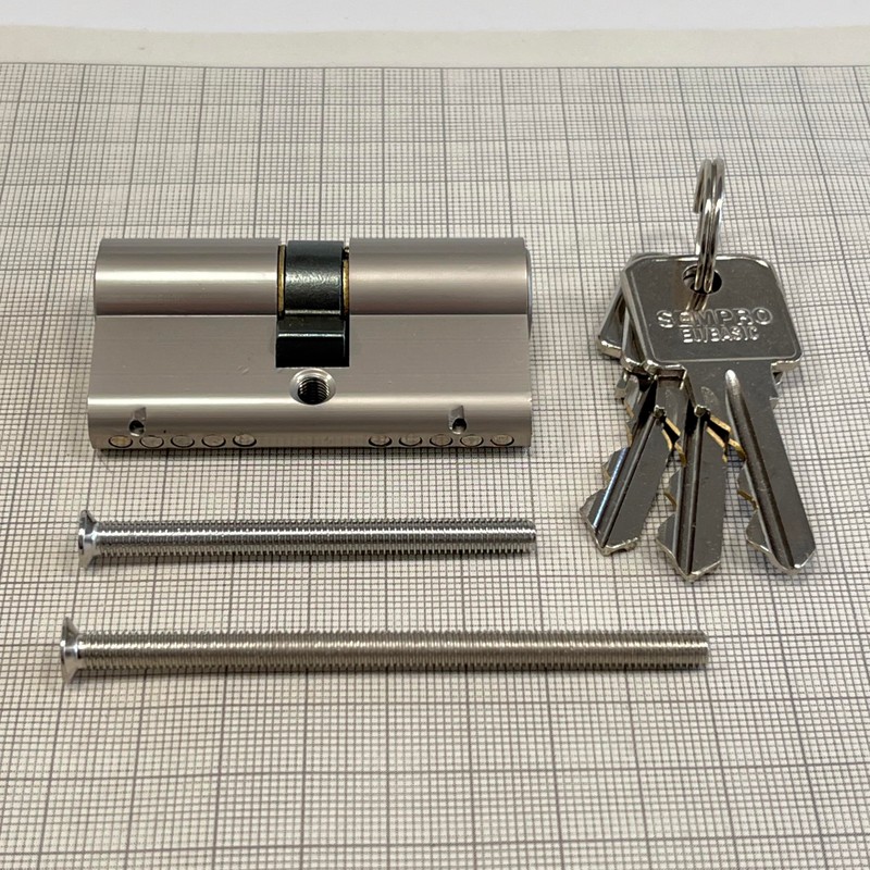 Sempro Locking Cylinder 30/30 Keyed Alike Cylinder Lock 3 Keys