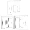 inBovoga 3 Pcs Router Templates for Woodworking, 4 * 3.92