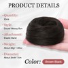 2PCS Messy Bun Hair Piece for Women, Small Donut Bun