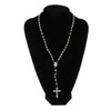 HELYZQ Plastic Rosary Beads Luminous Necklace Catholicism Prayer Religious Jewelry