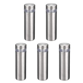 sourcing map 1/2 Dia x 1-9/16"(12x40mm) Standoff Screws Wall Mount Sign Holders Acrylic Glass Nails 5pcs