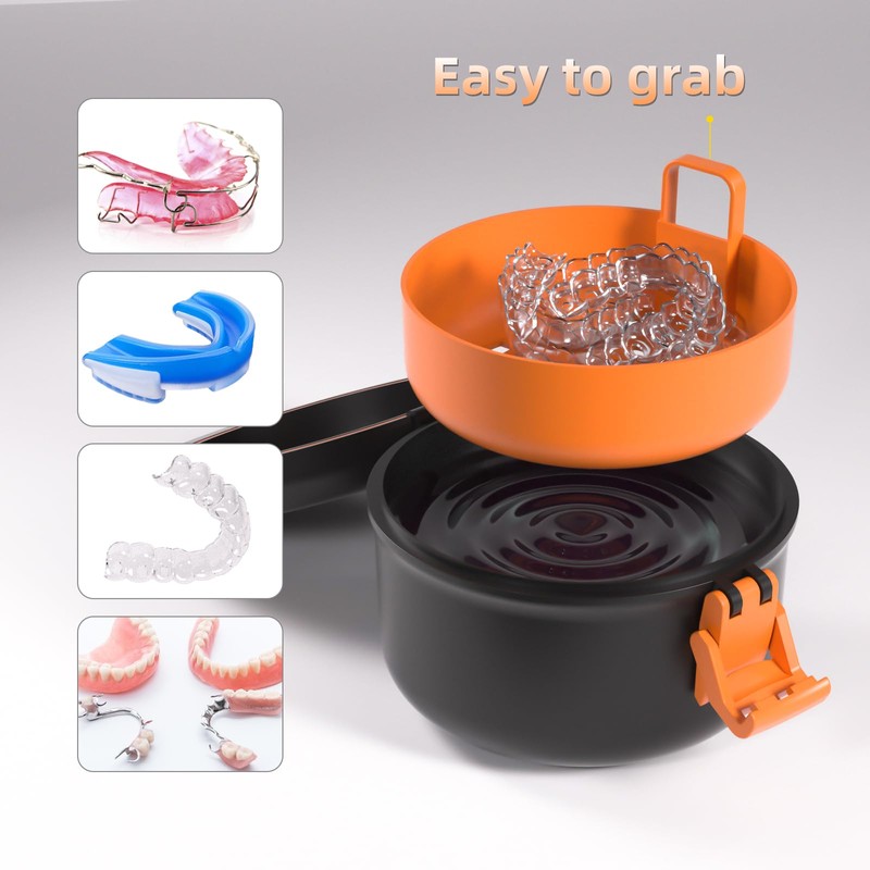 ARGOMAX estuche para dentaduras postizas,estuche para dentaduras postizas,estuche limpiador de