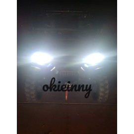 Superlative Supplies 2 Super LED Headlight Bulbs for Honda Pioneer 1000 Forest, 2019-2024 SXS1000M3