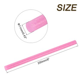 QUARKZMAN 16 Stück Heißklebestifte 11mm x 200mm Mini Heißklebesticks Heißklebepistole Heißkleber Klebestifte Glue Kleberstoff für Repartur Bastel Dekoratiion DIY Handwerk Glitzer Pink